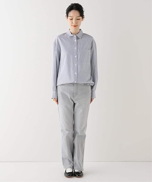 オフホワイト春夏、ストレートパンツ　サイズ40 ☆新品☆ スピックアンドスパン ストレートパンツ オフホワイト